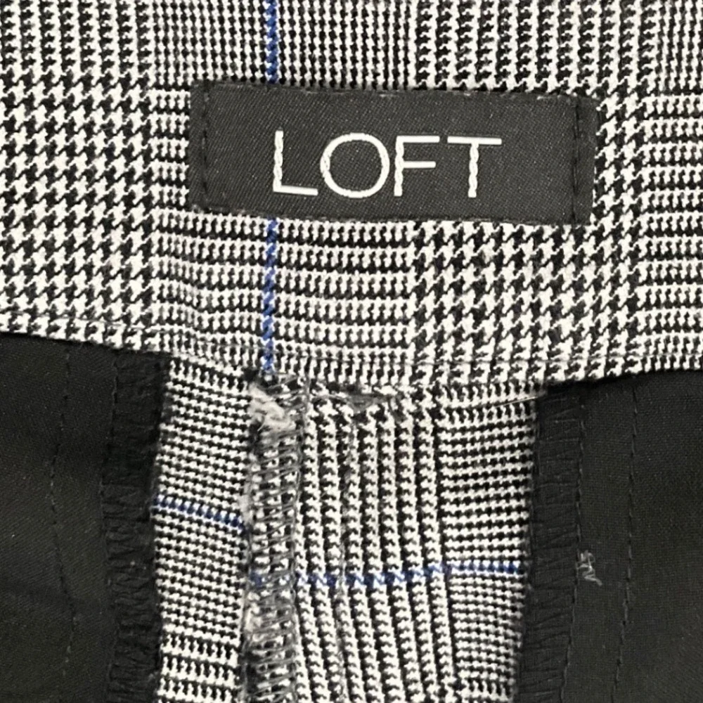 LOFT High Waist Skinny Plaid Pants Stretch Workwear Business Casual Womens‎ 6